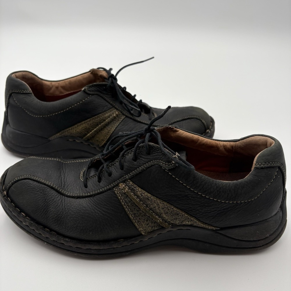 Clarks‎ 75030 Men's Black Leather Comfort Oxford Shoes Lace Up Size 11M
